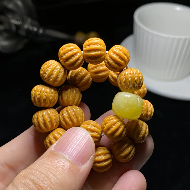 Noritake Monkey Head Walnut Bracelets Unisex-3
