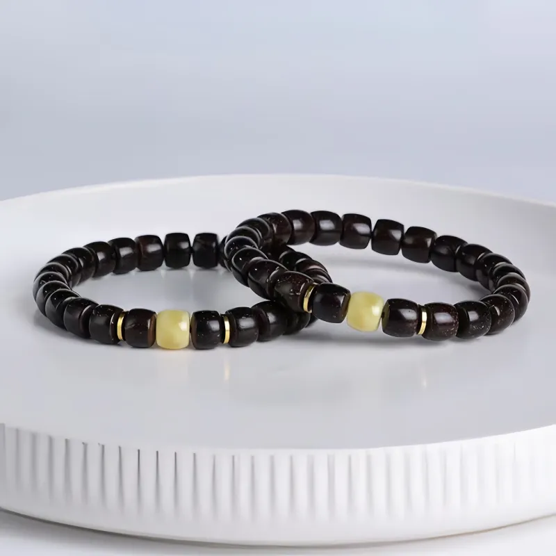 Noritake Coconut Shell Beads Bracelets Unisex-2