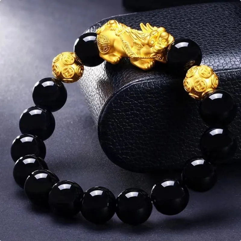 Noritake Obsidian Jade Bracelets Unisex-3