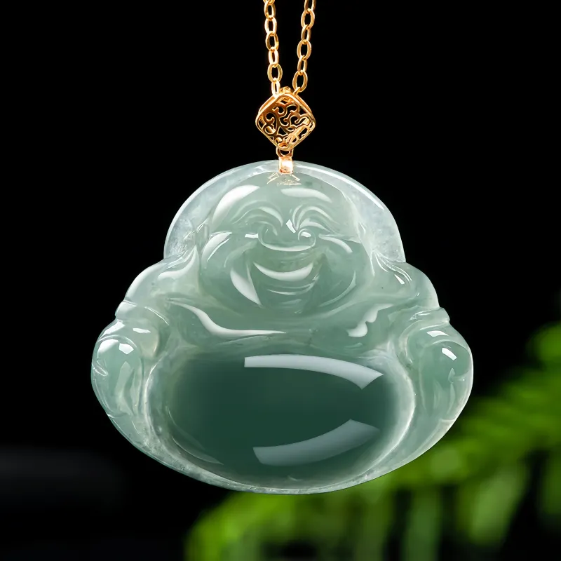 Noritake Ice Glutinous Jadeite Necklaces Unisex-4