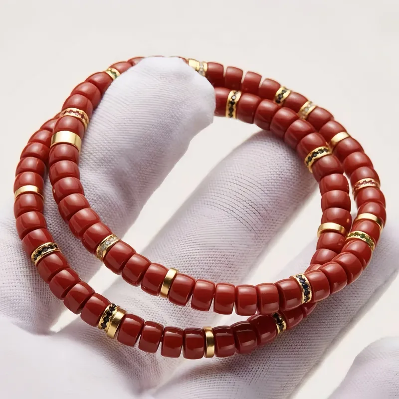 Noritake Southern Red Agate Bracelets Unisex-4