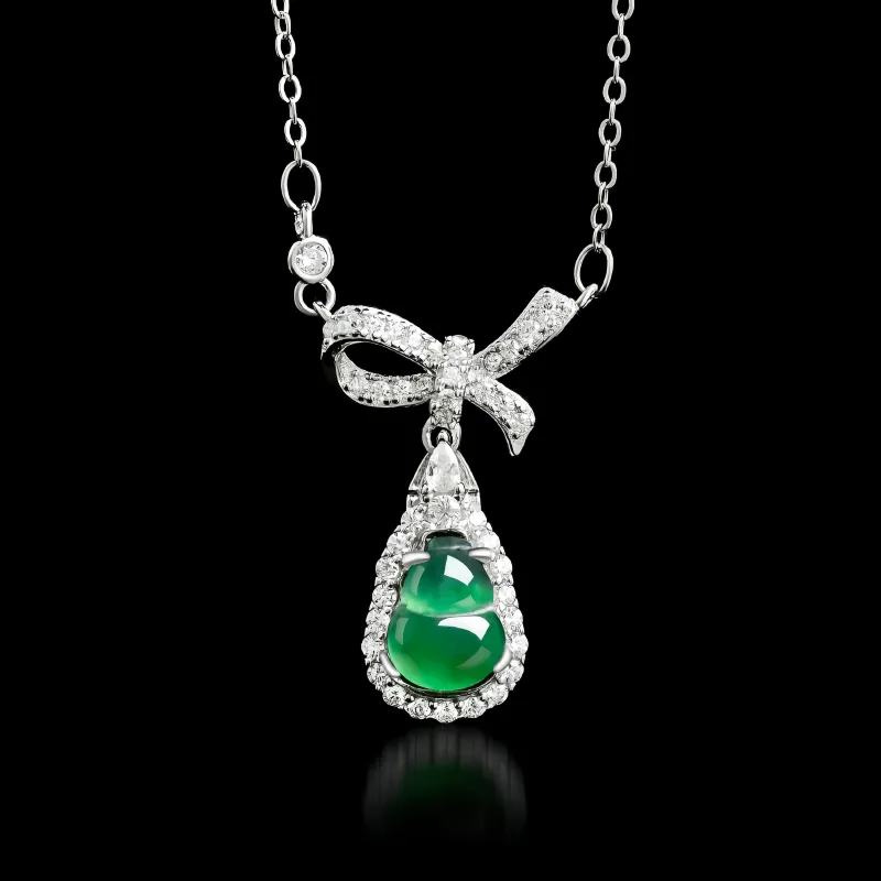 Noritake Ice Glutinous Jadeite Necklaces Women's-1