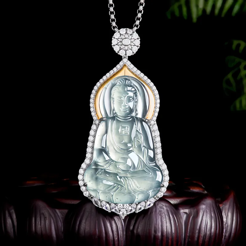 Noritake Ice Glutinous Jadeite Necklaces Unisex-2