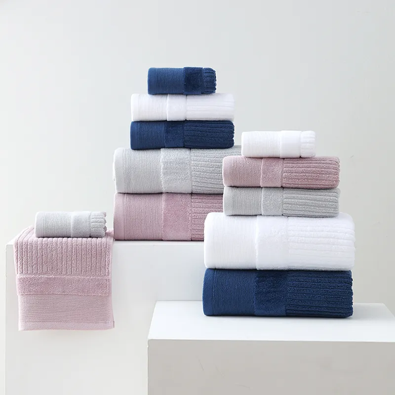 HLA Classic Solid Color 100% Cotton Towel Bath Towel-83