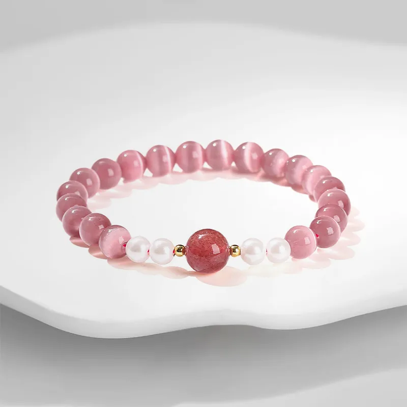 LuluCanaan Glass Cat Eye Bracelets Women's-2
