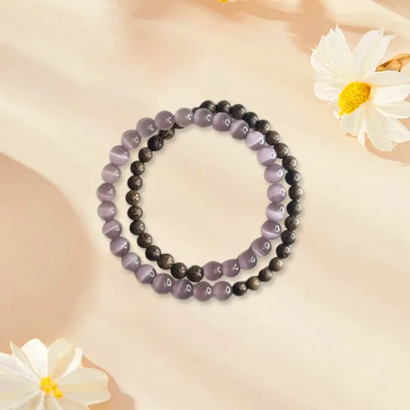 LuluCanaan Glass Cat Eye Bracelets Unisex-2