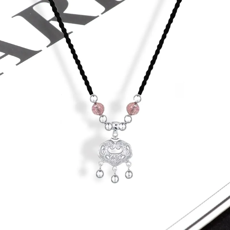 LuluCanaan Glass Cat Eye Necklaces Women's-1