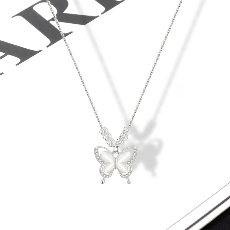LuluCanaan Glass Cat Eye Necklaces Women's-1