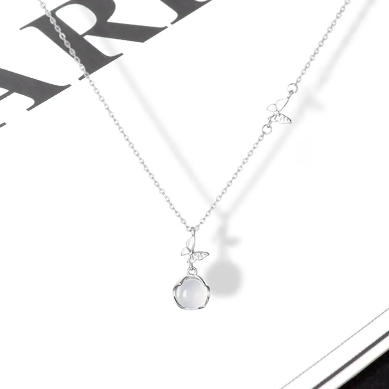 LuluCanaan Glass Cat Eye Necklaces Women's-1