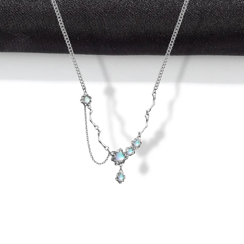 LuluCanaan Glass Cat Eye Necklaces Women's-2