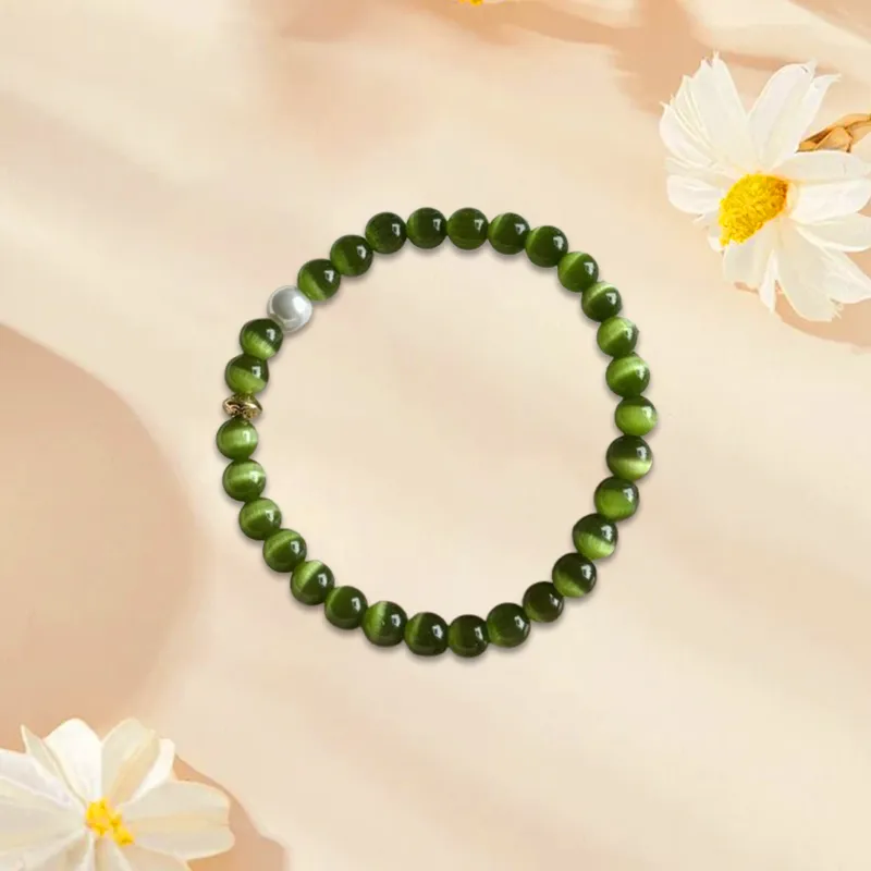 LuluCanaan Glass Cat Eye Bracelets Unisex-1