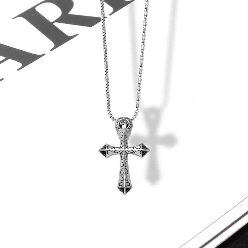 LuluCanaan Titanium Steel Necklaces Men's-1