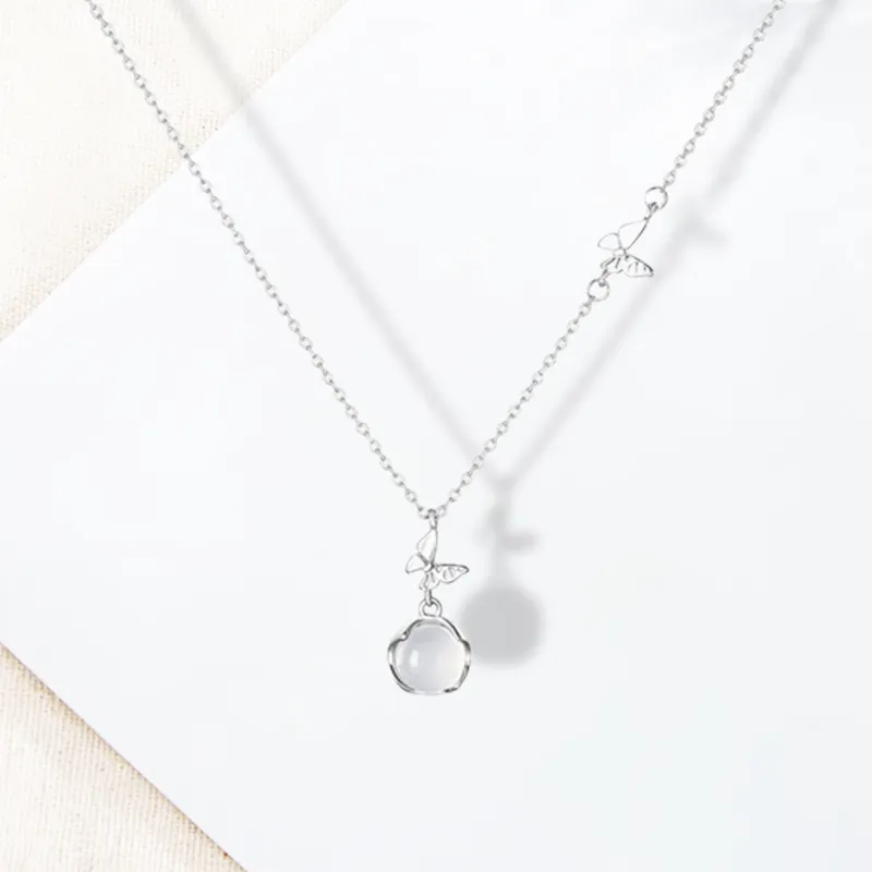 LuluCanaan Glass Cat Eye Necklaces Women's-2