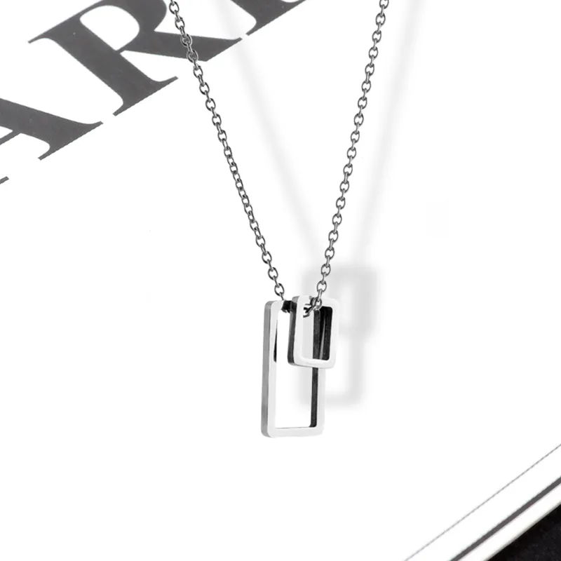 LuluCanaan Titanium Steel Necklaces Men's-1