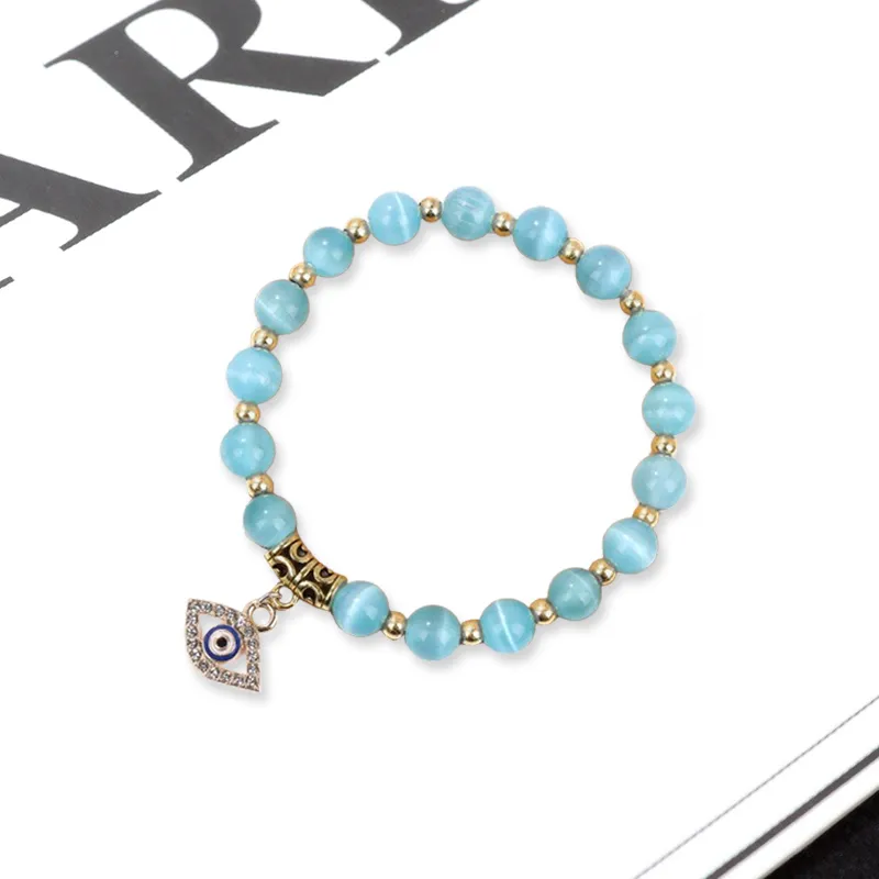 LuluCanaan Glass Cat Eye Bracelets Women's-2