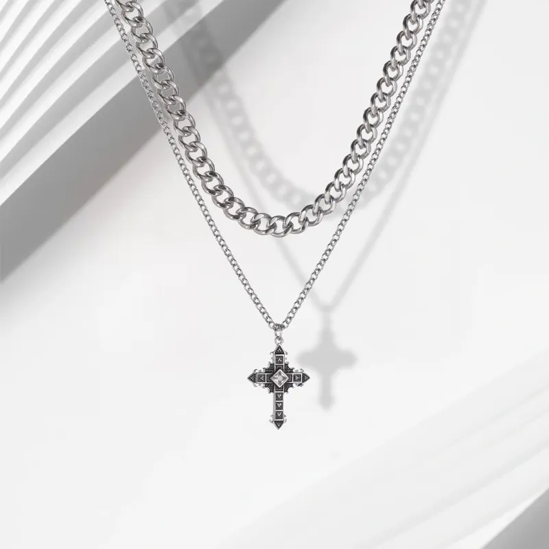 LuluCanaan Titanium Steel Necklaces Men's-1