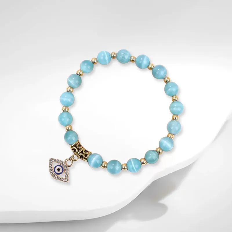 LuluCanaan Glass Cat Eye Bracelets Women's-1