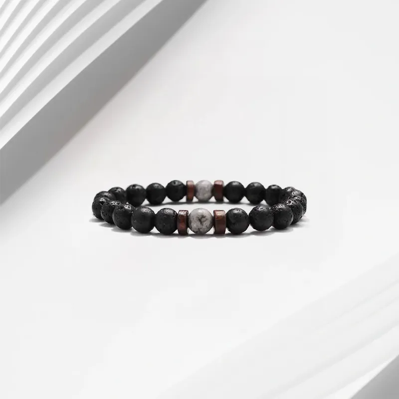 LuluCanaan Volcanic Stone Bracelets Unisex-1