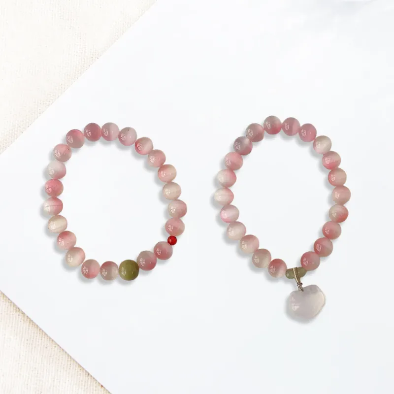 LuluCanaan Glass Cat Eye Bracelets Women's-2