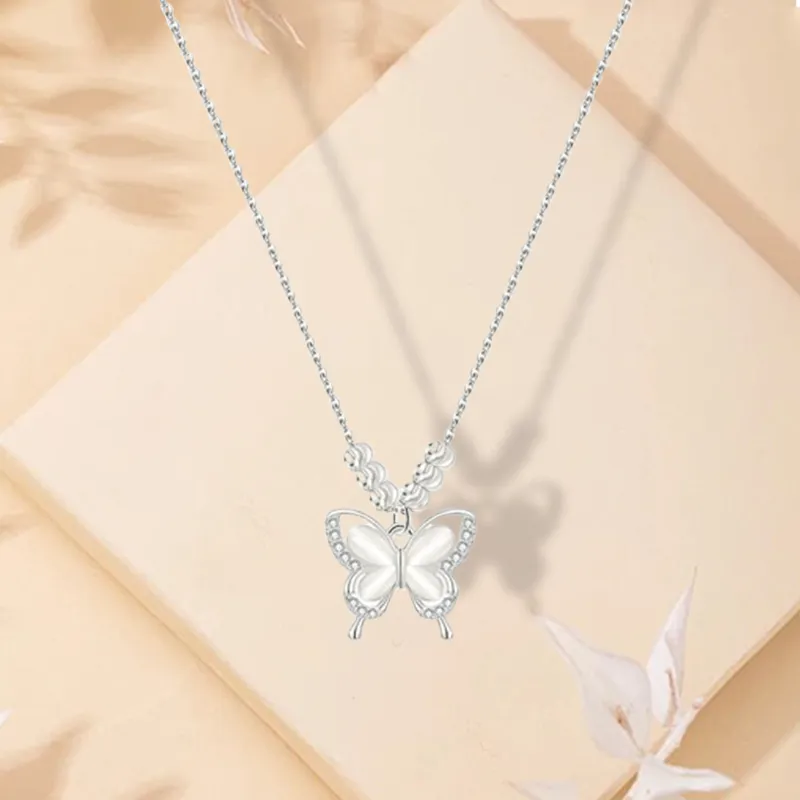 LuluCanaan Glass Cat Eye Necklaces Women's-2