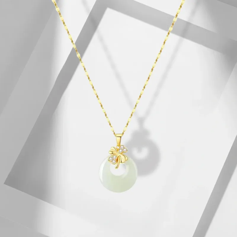 LuluCanaan Glass Cat Eye Necklaces Women's-2
