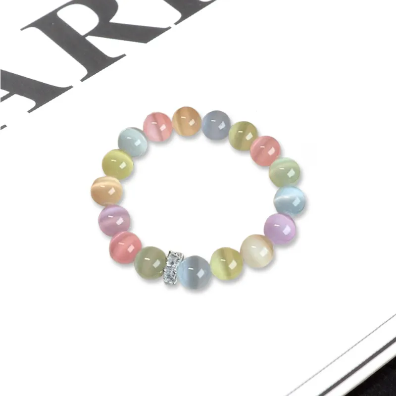 LuluCanaan Glass Cat Eye Bracelets Women's-2