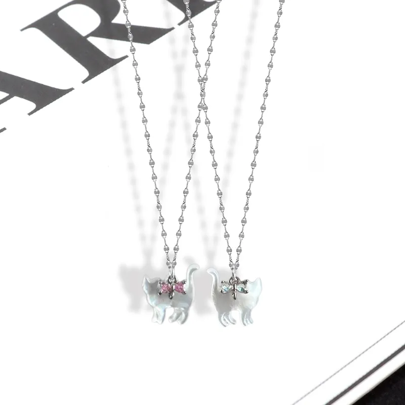 LuluCanaan Glass Cat Eye Necklaces Women's-1
