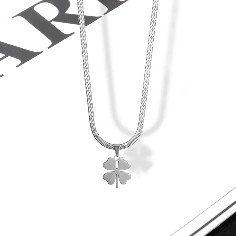 LuluCanaan Titanium Steel Necklaces Women's-2