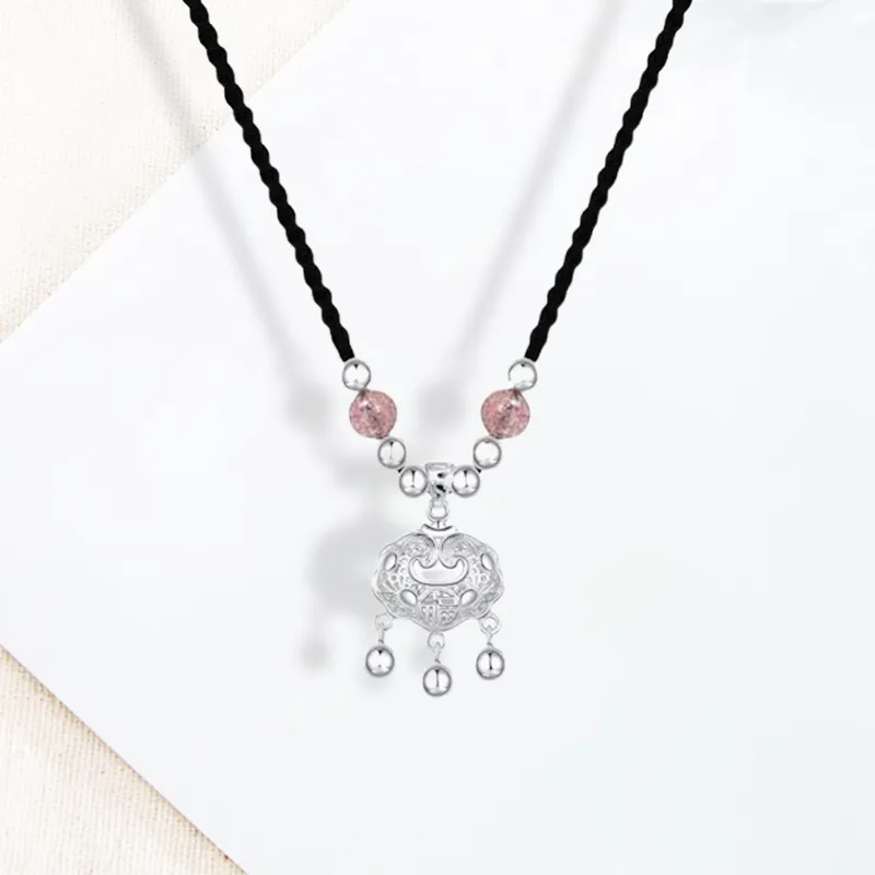 LuluCanaan Glass Cat Eye Necklaces Women's-2