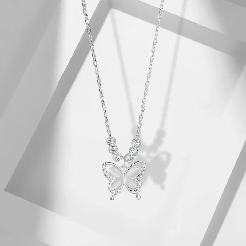 LuluCanaan Glass Cat Eye Necklaces Women's-2