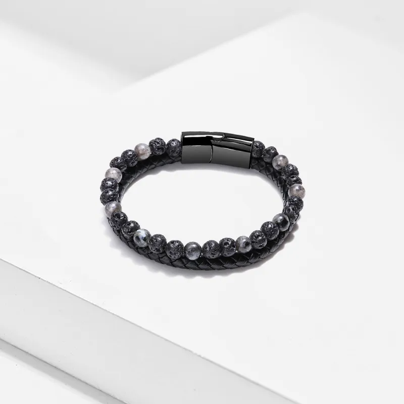 LuluCanaan Volcanic Stone Bracelets Men's-2