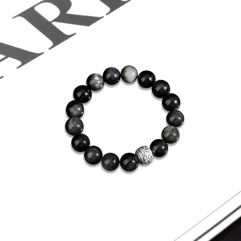 LuluCanaan Obsidian Bracelets Unisex-2