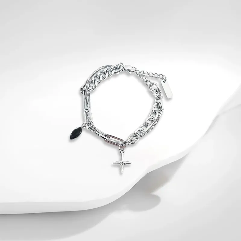 LuluCanaan Titanium Steel Bracelets Unisex-2