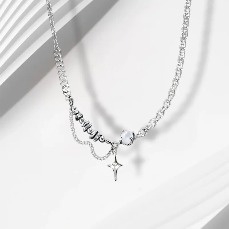 LuluCanaan Titanium Steel Necklaces Unisex-1