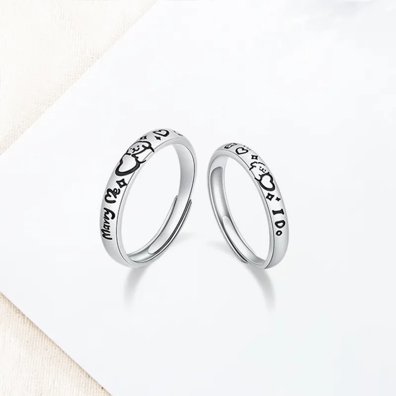 LuluCanaan 999 Fine Silver Rings Unisex-2