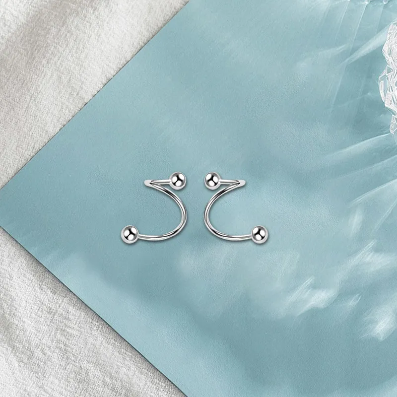 LuluCanaan Titanium Steel Stud Earrings Women's-1