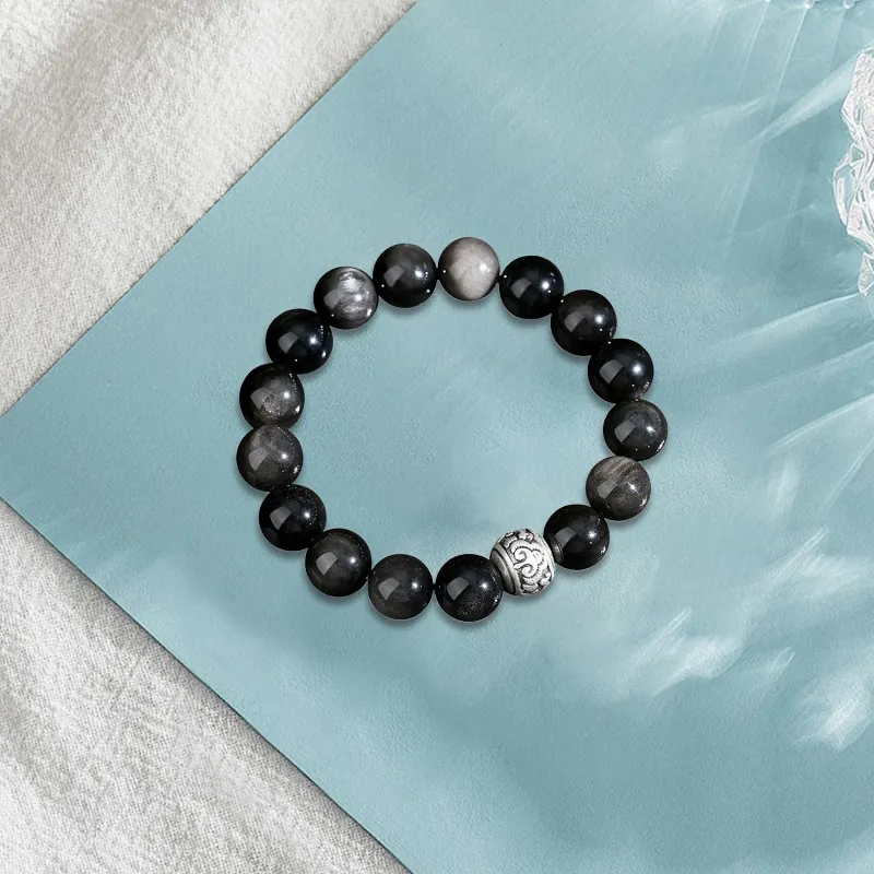 LuluCanaan Obsidian Bracelets Unisex-1
