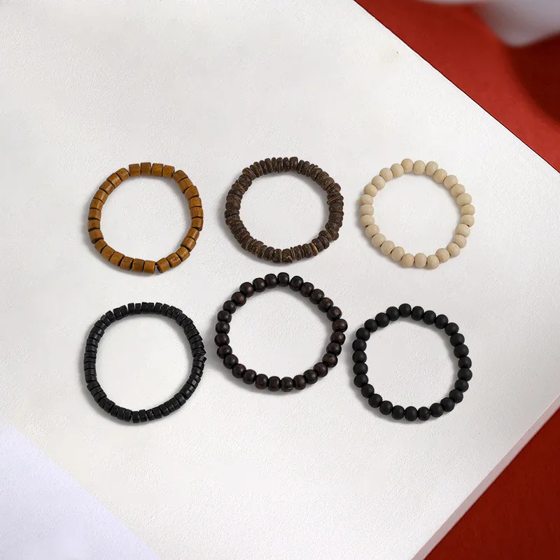 LuluCanaan Wooden Bead Bracelets Unisex-2
