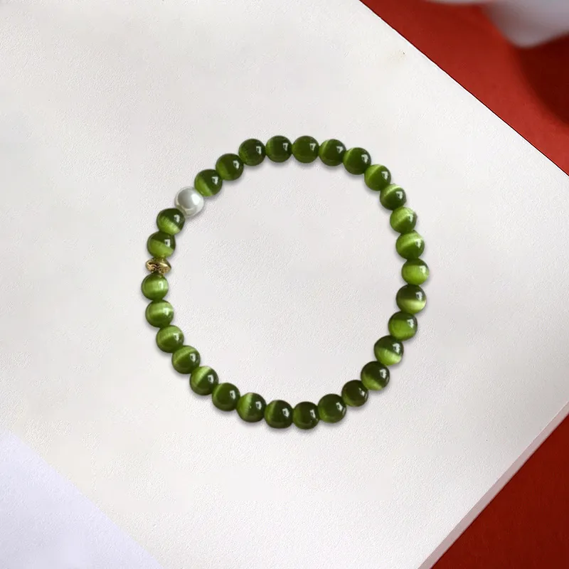 LuluCanaan Glass Cat Eye Bracelets Unisex-2