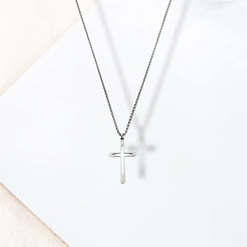 LuluCanaan Titanium Steel Necklaces Men's-1