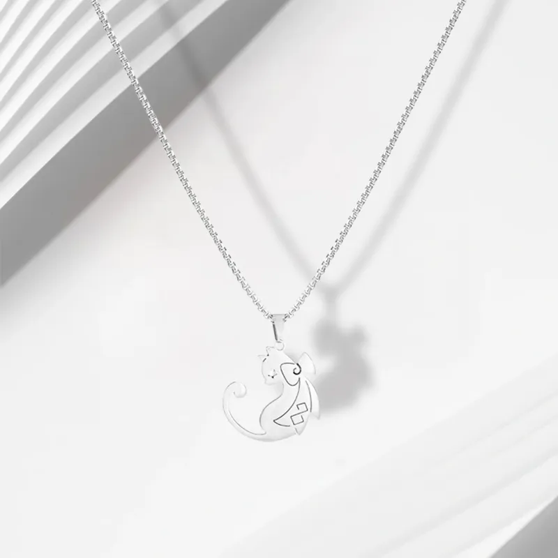 LuluCanaan Titanium Steel Necklaces Unisex-1