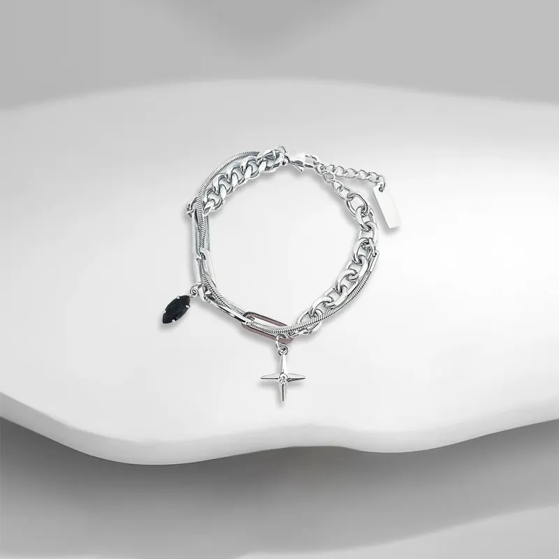 LuluCanaan Titanium Steel Bracelets Unisex-1