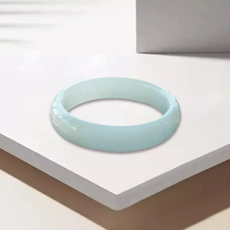 LuluCanaan Colored Glaze Jade Bangles Unisex-2