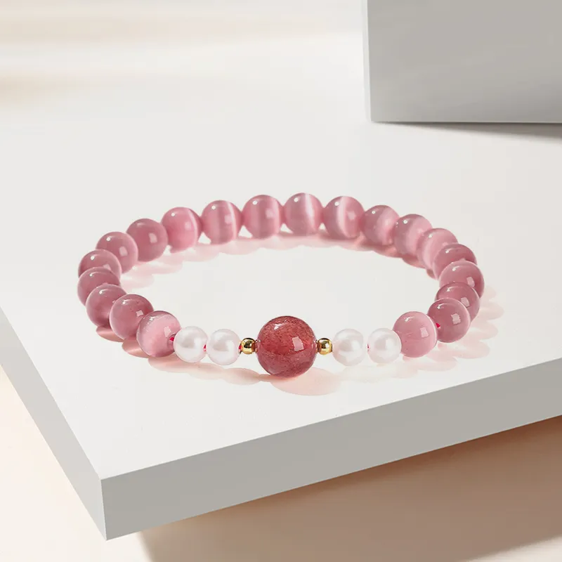 LuluCanaan Glass Cat Eye Bracelets Women's-1