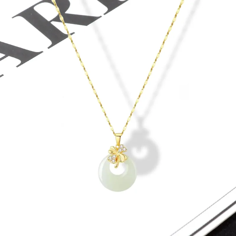 LuluCanaan Glass Cat Eye Necklaces Women's-1