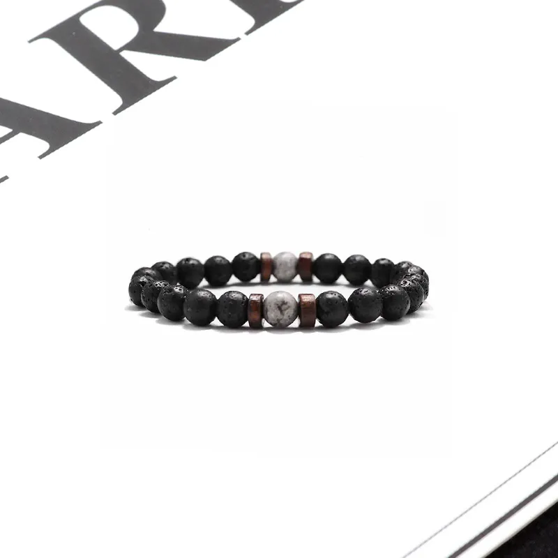 LuluCanaan Volcanic Stone Bracelets Unisex-2