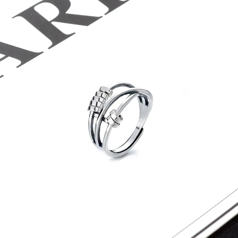 LuluCanaan Titanium Steel Rings Women's-1