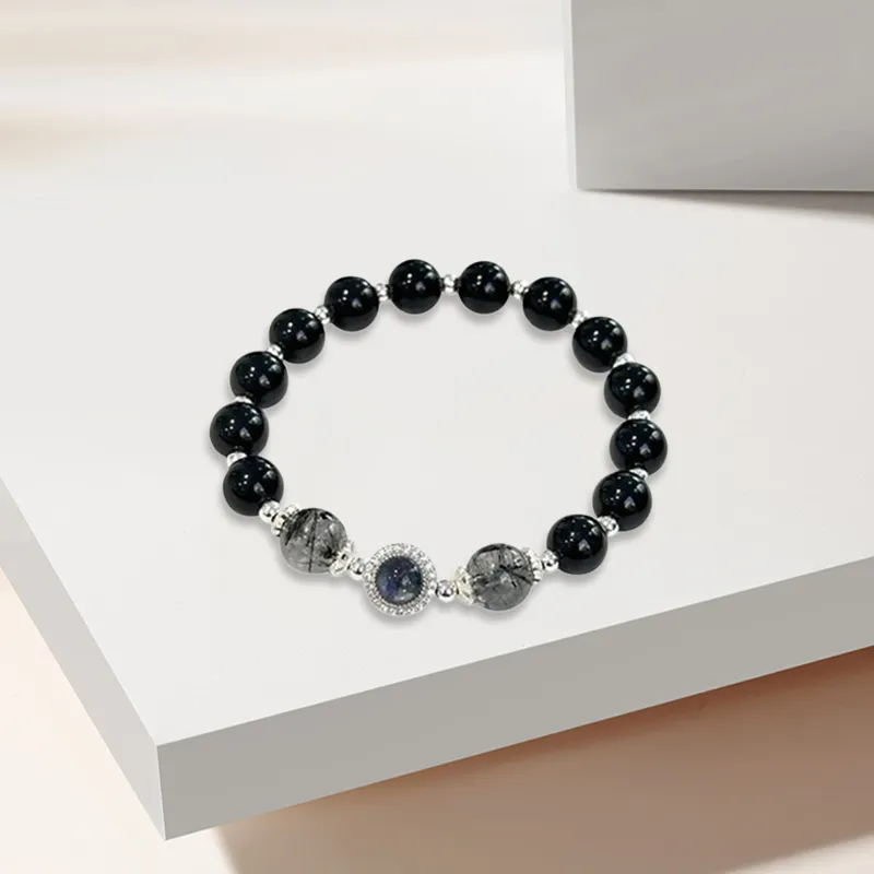 LuluCanaan Obsidian Bracelets Women's-1