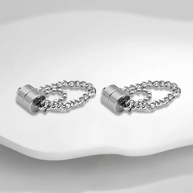 LuluCanaan Titanium Steel Earrings Unisex-1