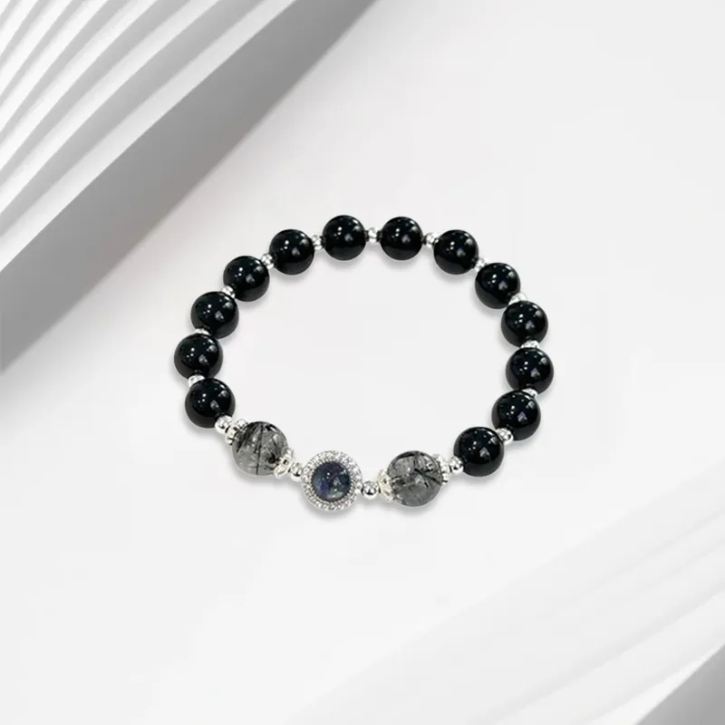 LuluCanaan Obsidian Bracelets Women's-2